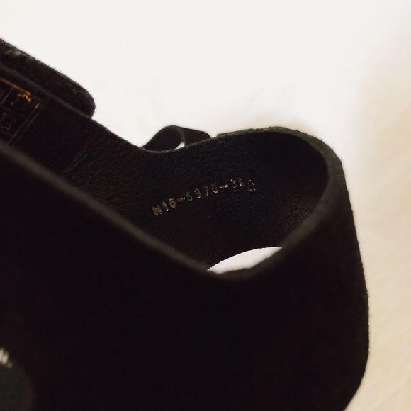 Pedro García Fiona Wedge Sandal Black Suede 36.5 - Picture 14 of 16